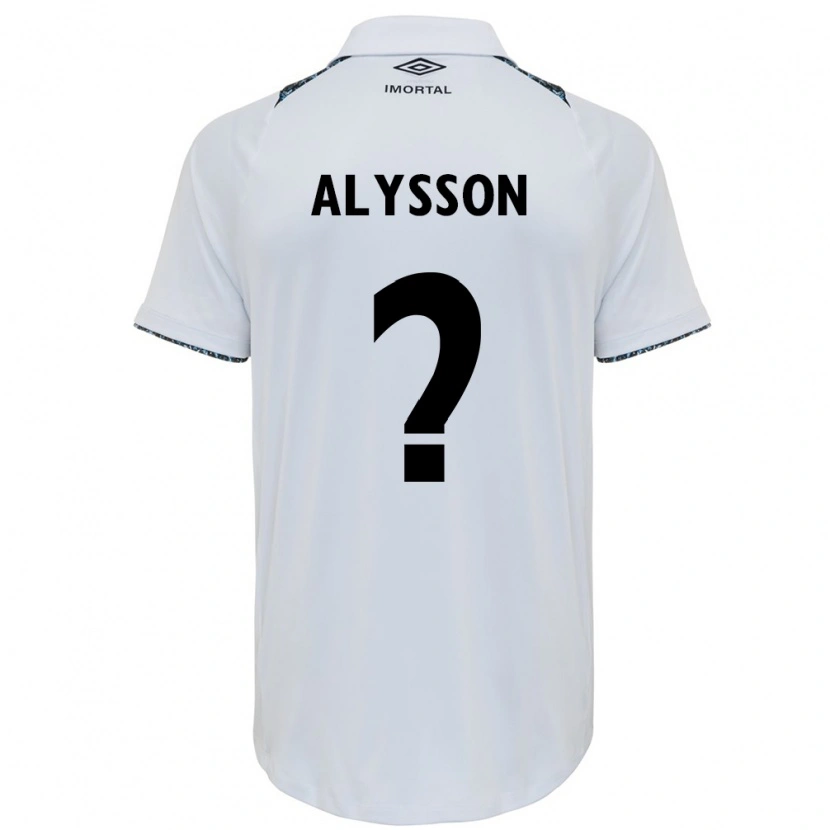 Danxen Barn Alysson #0 Vit Blå Bortatröja Matchtröjor 2025/26 Tröjor T-Tröja