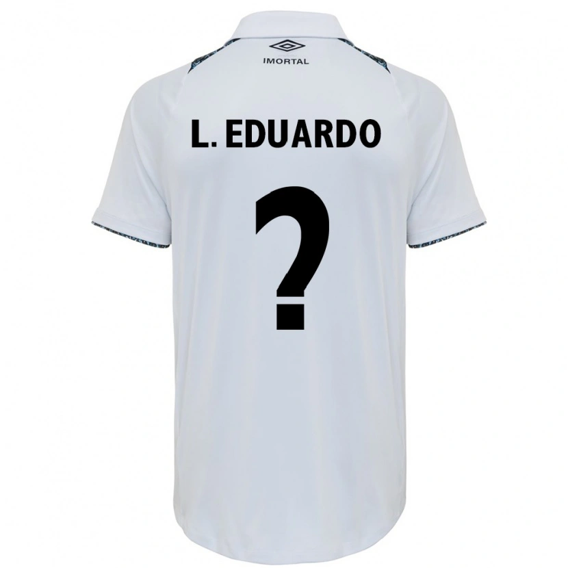 Danxen Barn Luis Eduardo #0 Vit Blå Bortatröja Matchtröjor 2025/26 Tröjor T-Tröja