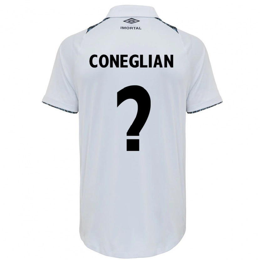 Danxen Barn Arthur Coneglian #0 Vit Blå Bortatröja Matchtröjor 2025/26 Tröjor T-Tröja