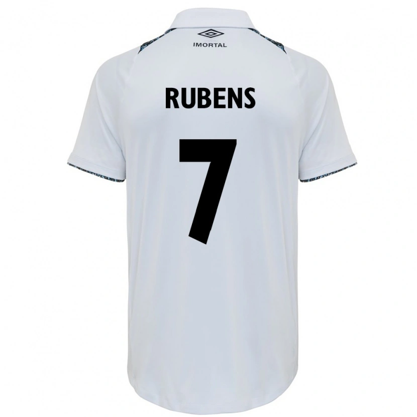 Danxen Barn Rubens #7 Vit Blå Bortatröja Matchtröjor 2025/26 Tröjor T-Tröja