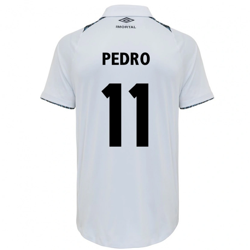 Danxen Barn João Pedro #11 Vit Blå Bortatröja Matchtröjor 2025/26 Tröjor T-Tröja