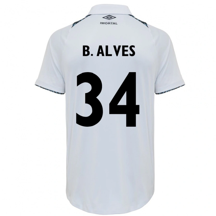 Danxen Barn Bruno Alves #34 Vit Blå Bortatröja Matchtröjor 2025/26 Tröjor T-Tröja