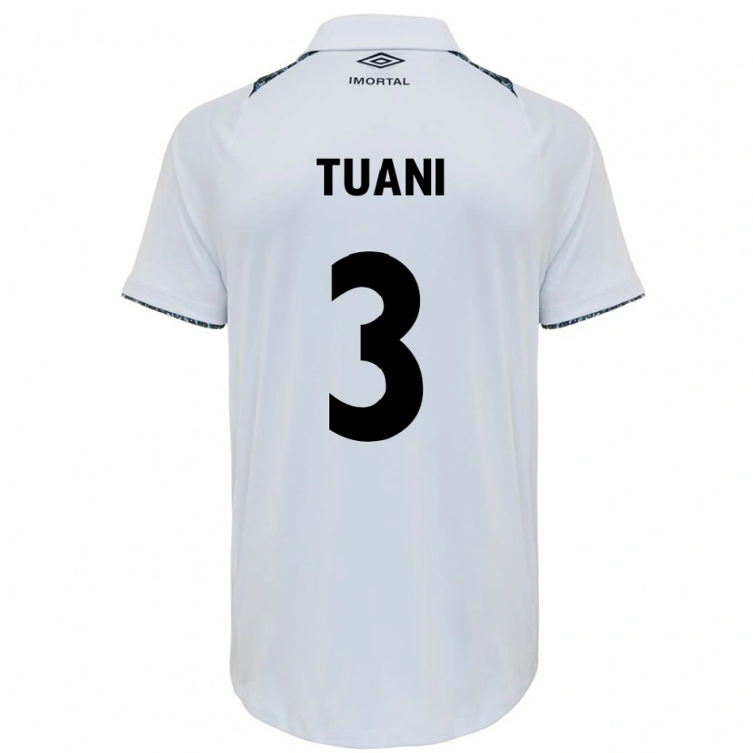 Danxen Barn Tuani #3 Vit Blå Bortatröja Matchtröjor 2025/26 Tröjor T-Tröja