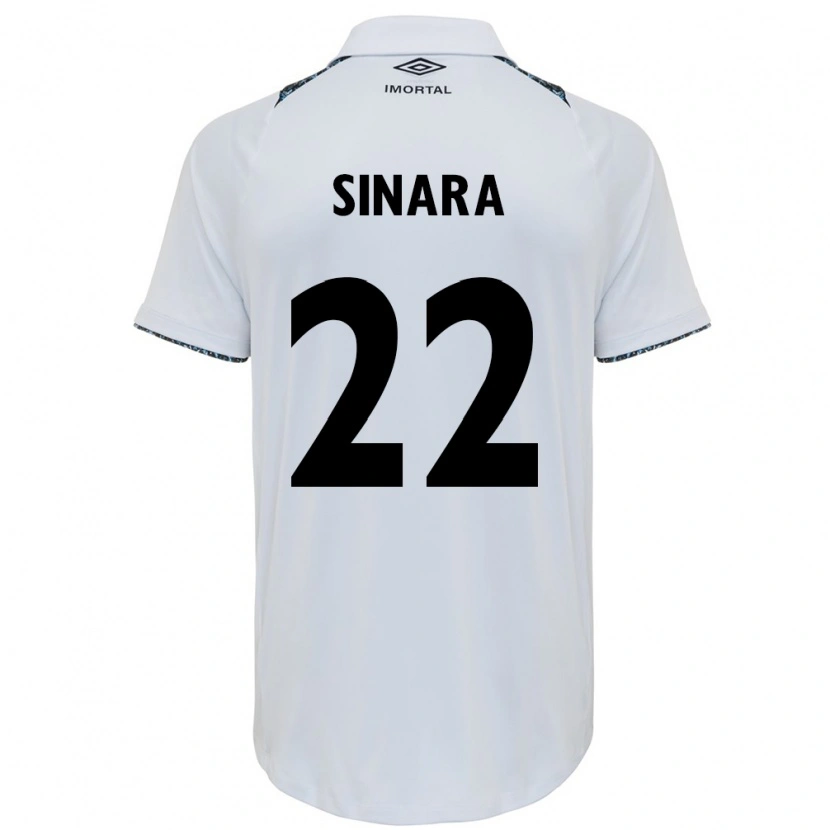 Danxen Barn Sinara #22 Vit Blå Bortatröja Matchtröjor 2025/26 Tröjor T-Tröja