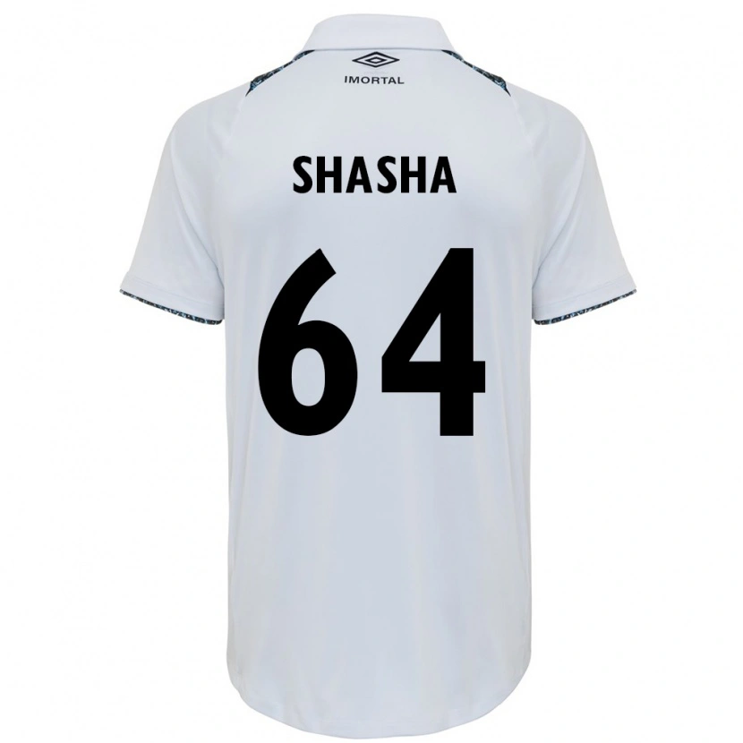 Danxen Barn Shashá #64 Vit Blå Bortatröja Matchtröjor 2025/26 Tröjor T-Tröja