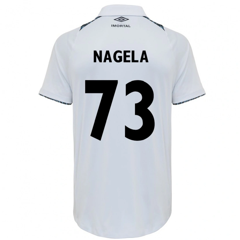 Danxen Barn Nágela #73 Vit Blå Bortatröja Matchtröjor 2025/26 Tröjor T-Tröja