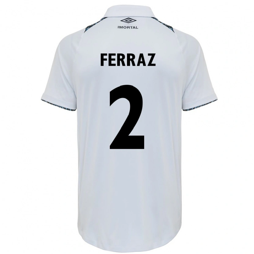 Danxen Barn Victor Ferraz #2 Vit Blå Bortatröja Matchtröjor 2025/26 Tröjor T-Tröja