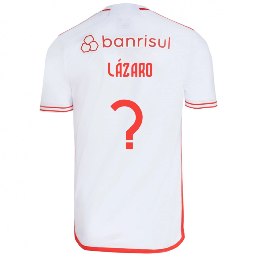 Danxen Barn Lázaro #0 Vit Röd Bortatröja Matchtröjor 2025/26 Tröjor T-Tröja