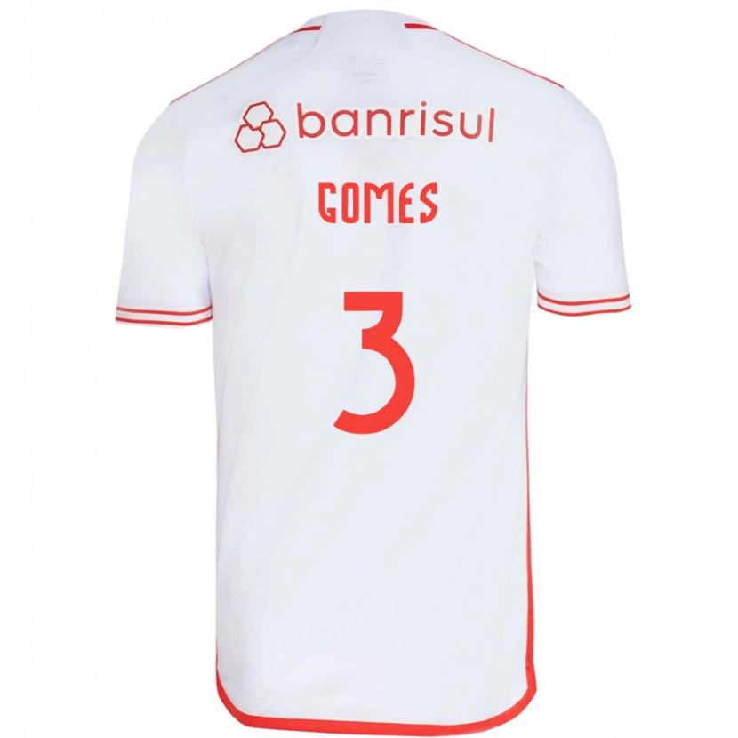 Danxen Barn Igor Gomes #3 Vit Röd Bortatröja Matchtröjor 2025/26 Tröjor T-Tröja