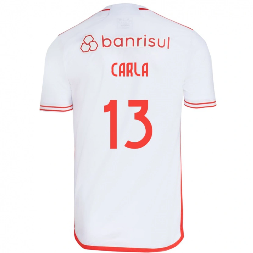 Danxen Barn Carla #13 Vit Röd Bortatröja Matchtröjor 2025/26 Tröjor T-Tröja