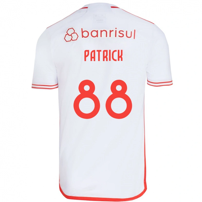 Danxen Barn Patrick #88 Vit Röd Bortatröja Matchtröjor 2025/26 Tröjor T-Tröja