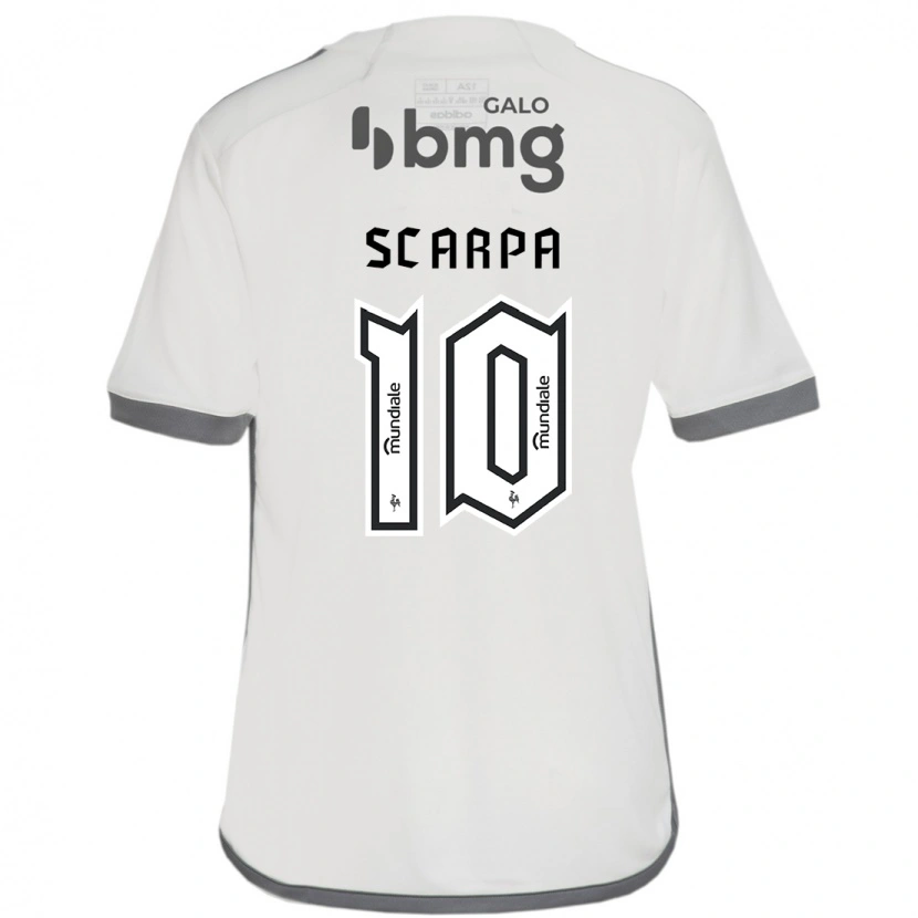 Danxen Barn Gustavo Scarpa #10 Off-White Bortatröja Matchtröjor 2025/26 Tröjor T-Tröja