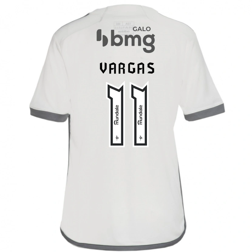 Danxen Barn Eduardo Vargas #11 Off-White Bortatröja Matchtröjor 2025/26 Tröjor T-Tröja