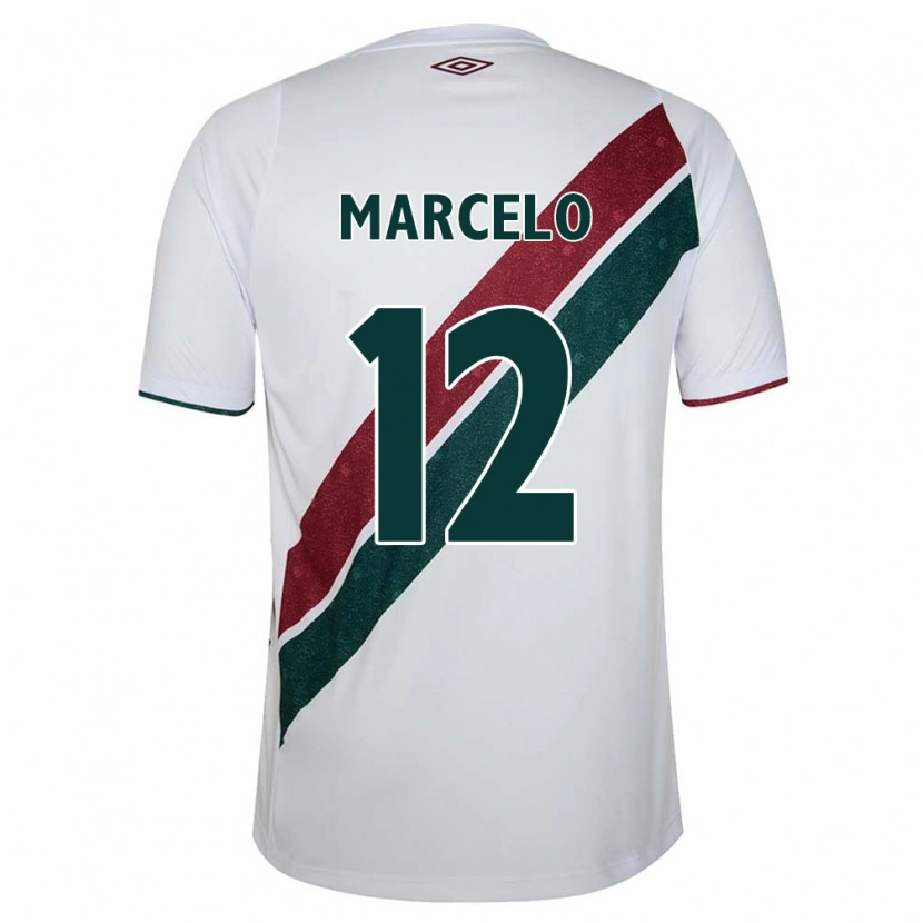 Danxen Barn Marcelo #12 Grön Vinröd Vit Bortatröja Matchtröjor 2025/26 Tröjor T-Tröja