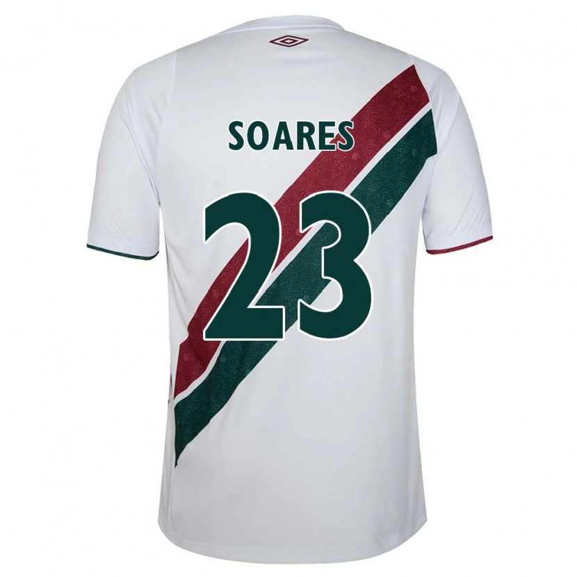 Danxen Barn Dani Soares #23 Vit Grön Vinröd Bortatröja Matchtröjor 2025/26 Tröjor T-Tröja
