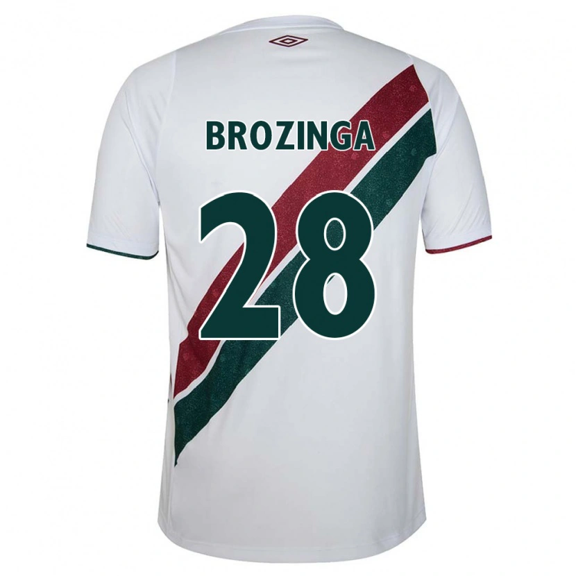 Danxen Barn Nay Brozinga #28 Vit Grön Vinröd Bortatröja Matchtröjor 2025/26 Tröjor T-Tröja