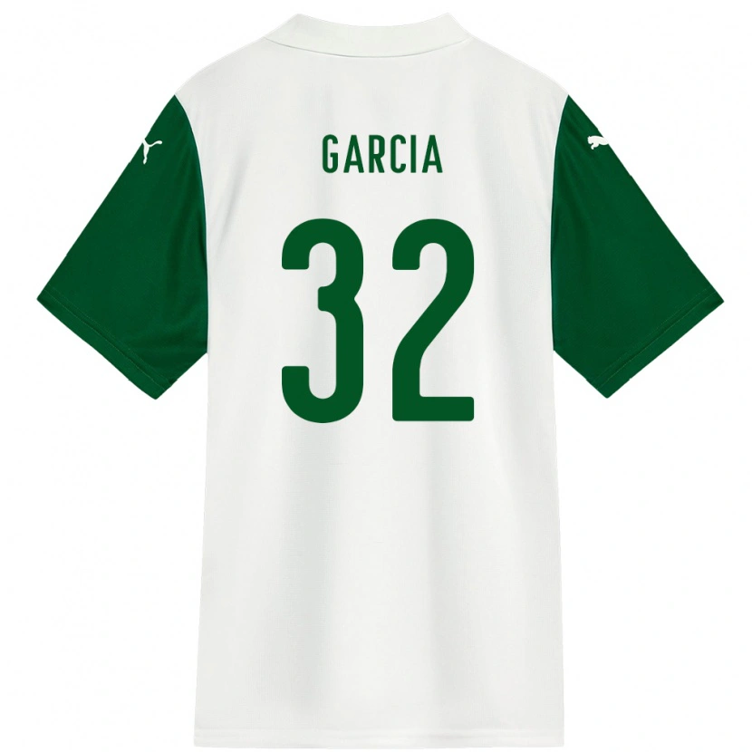 Danxen Barn Garcia #32 Vit Grön Bortatröja Matchtröjor 2025/26 Tröjor T-Tröja