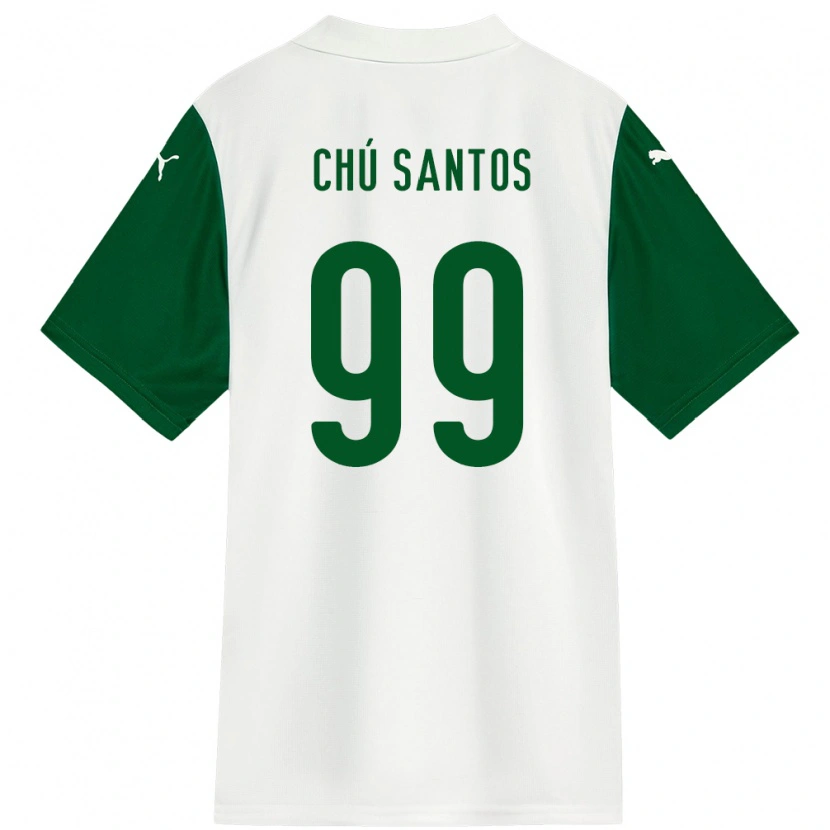 Danxen Barn Chú Santos #99 Vit Grön Bortatröja Matchtröjor 2025/26 Tröjor T-Tröja