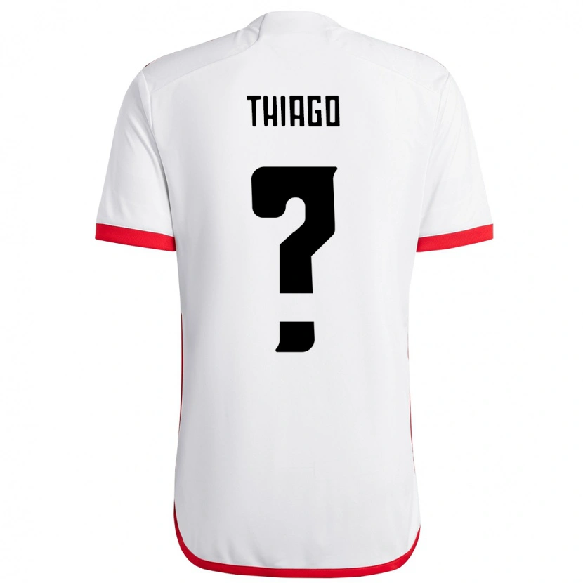 Danxen Barn Victor Thiago #0 Vit Röd Bortatröja Matchtröjor 2025/26 Tröjor T-Tröja