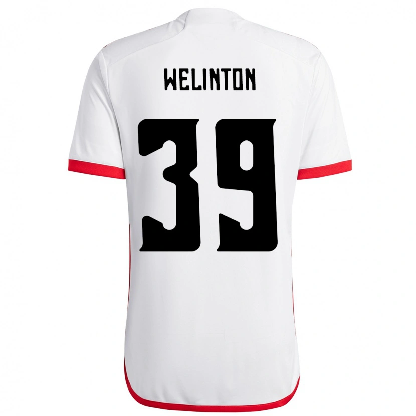 Danxen Barn Zé Welinton #39 Vit Röd Bortatröja Matchtröjor 2025/26 Tröjor T-Tröja