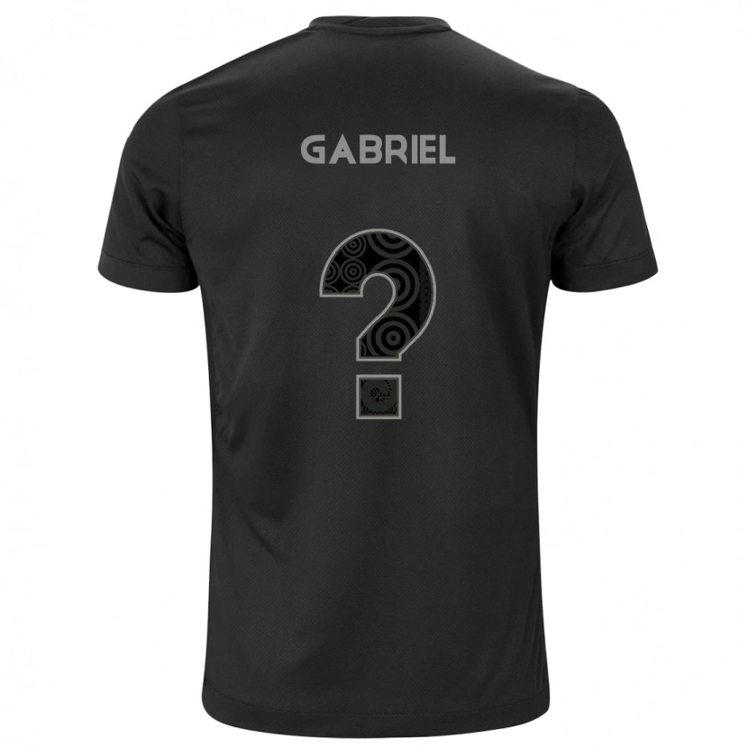 Danxen Barn Gabriel #0 Svart Vit Bortatröja Matchtröjor 2025/26 Tröjor T-Tröja