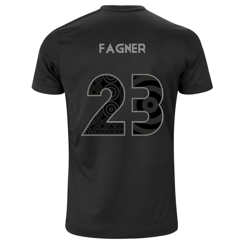 Danxen Barn Fagner #23 Svart Vit Bortatröja Matchtröjor 2025/26 Tröjor T-Tröja