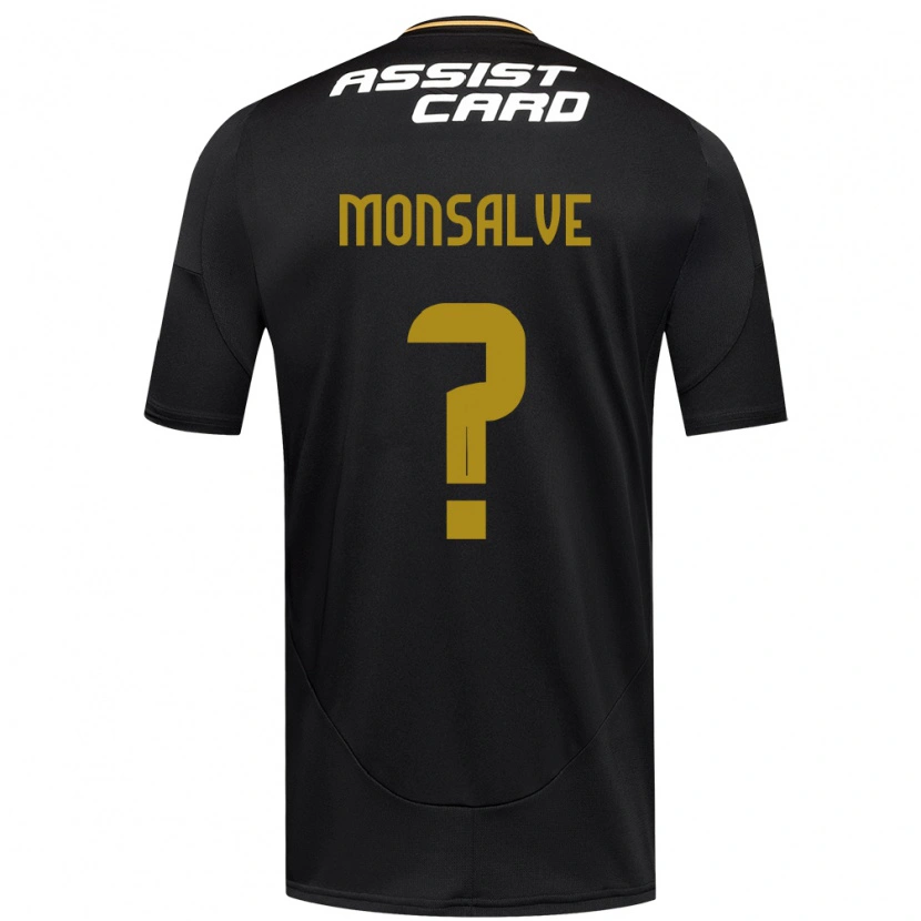Danxen Barn Gaspar Monsalve #0 Svart Vit Gul Bortatröja Matchtröjor 2025/26 Tröjor T-Tröja