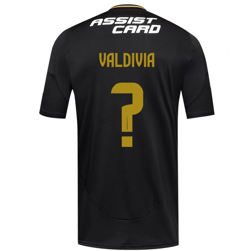 Danxen Barn Felipe Valdivia #0 Svart Vit Gul Bortatröja Matchtröjor 2025/26 Tröjor T-Tröja