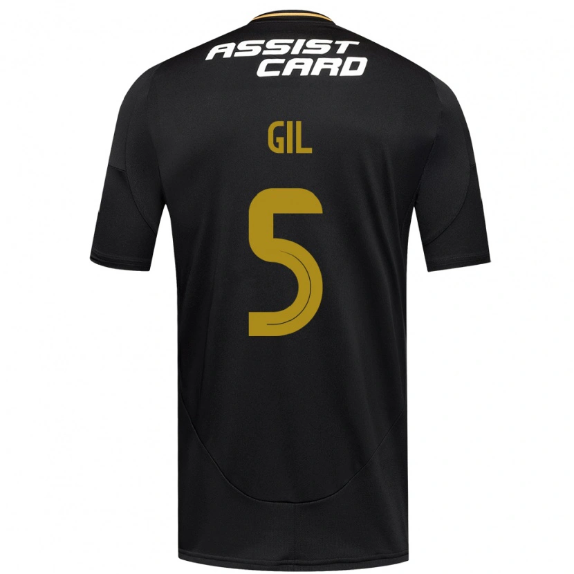 Danxen Barn Leonardo Gil #5 Svart Vit Bortatröja Matchtröjor 2025/26 Tröjor T-Tröja