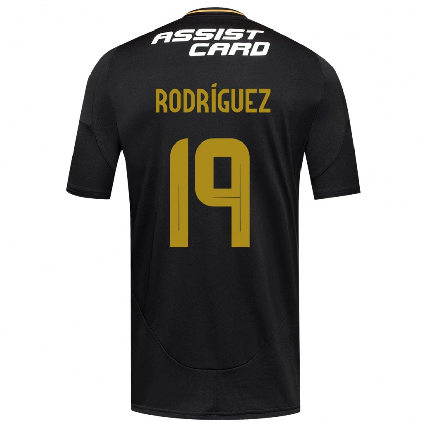 Danxen Barn Salomón Rodríguez #19 Svart Vit Bortatröja Matchtröjor 2025/26 Tröjor T-Tröja