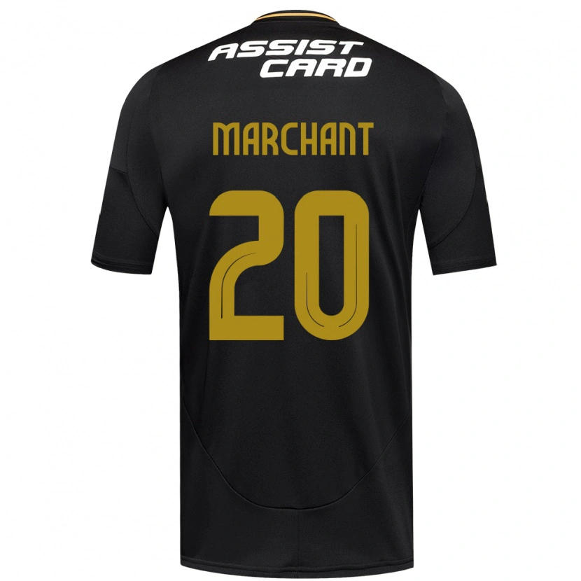Danxen Barn Francisco Marchant #20 Svart Vit Gul Bortatröja Matchtröjor 2025/26 Tröjor T-Tröja