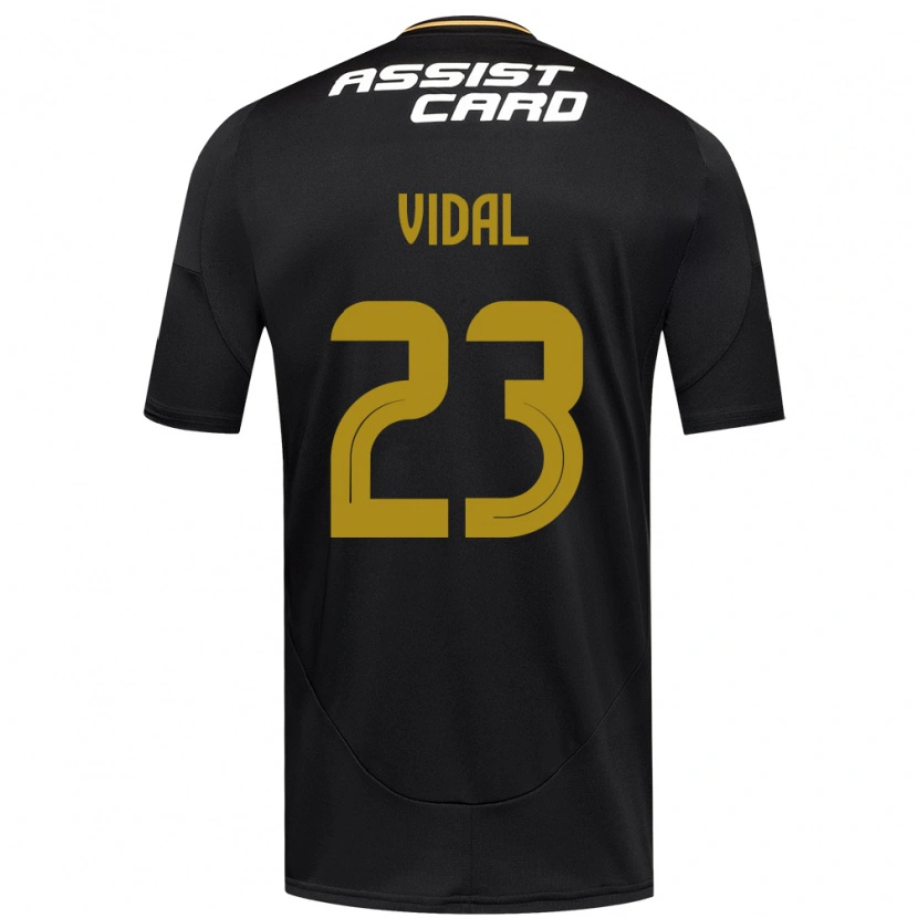 Danxen Barn Arturo Vidal #23 Svart Vit Bortatröja Matchtröjor 2025/26 Tröjor T-Tröja