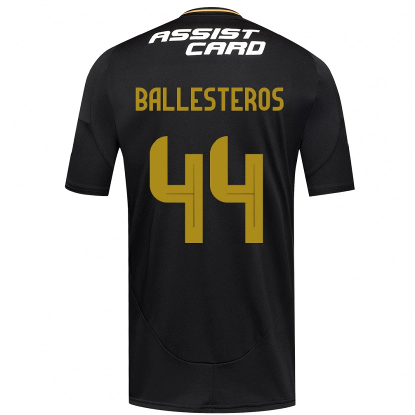 Danxen Barn Martín Ballesteros #44 Svart Vit Bortatröja Matchtröjor 2025/26 Tröjor T-Tröja