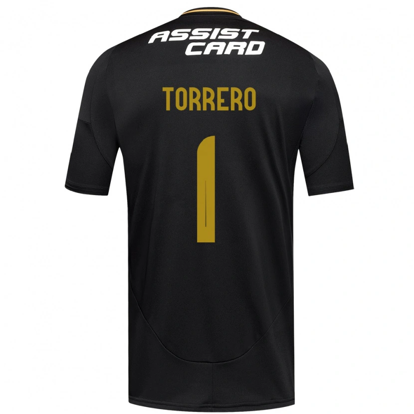 Danxen Barn Ryann Torrero #1 Svart Vit Bortatröja Matchtröjor 2025/26 Tröjor T-Tröja