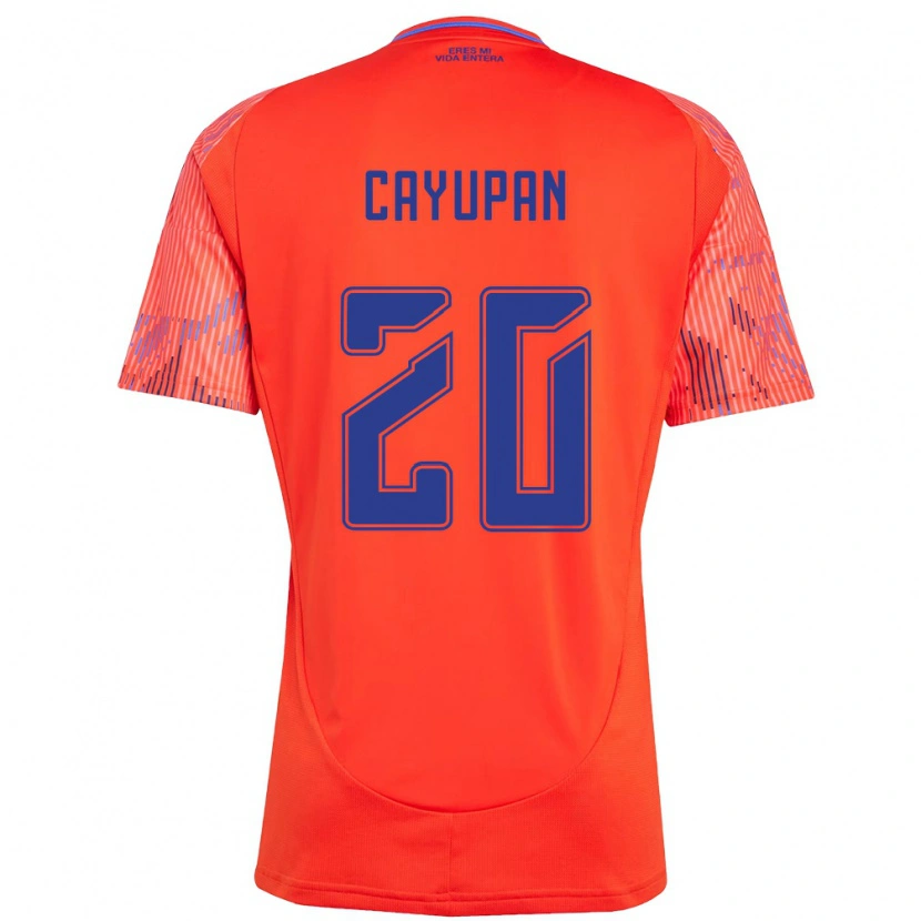 Danxen Barn Natalia Cayupán #20 Orange Röd Bortatröja Matchtröjor 2025/26 Tröjor T-Tröja
