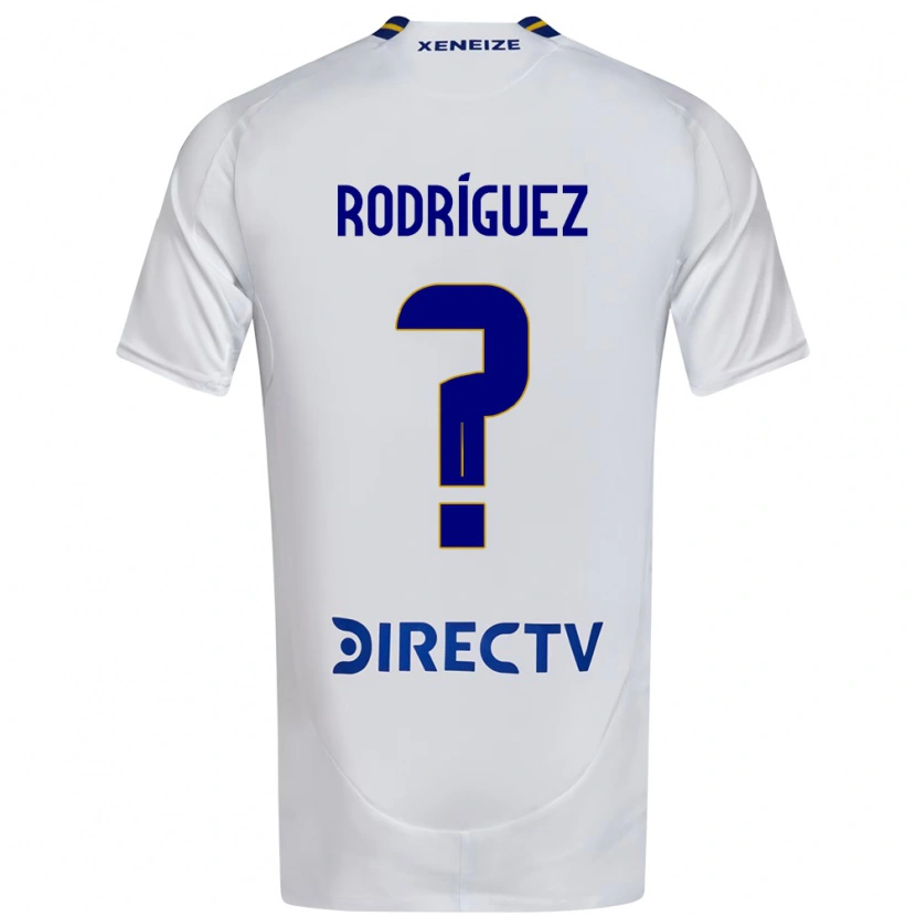 Danxen Barn Tobías Rodríguez #0 Vit Blå Bortatröja Matchtröjor 2025/26 Tröjor T-Tröja