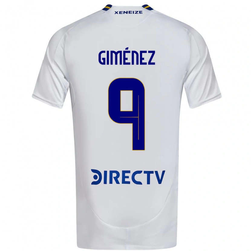 Danxen Barn Milton Giménez #9 Vit Blå Bortatröja Matchtröjor 2025/26 Tröjor T-Tröja