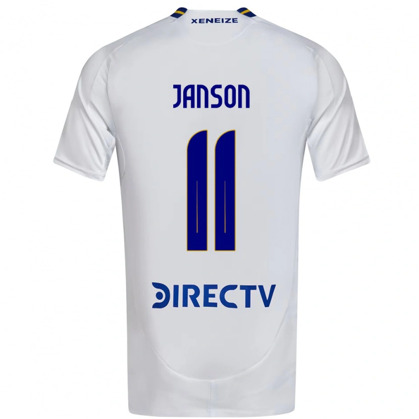 Danxen Barn Lucas Janson #11 Vit Blå Bortatröja Matchtröjor 2025/26 Tröjor T-Tröja
