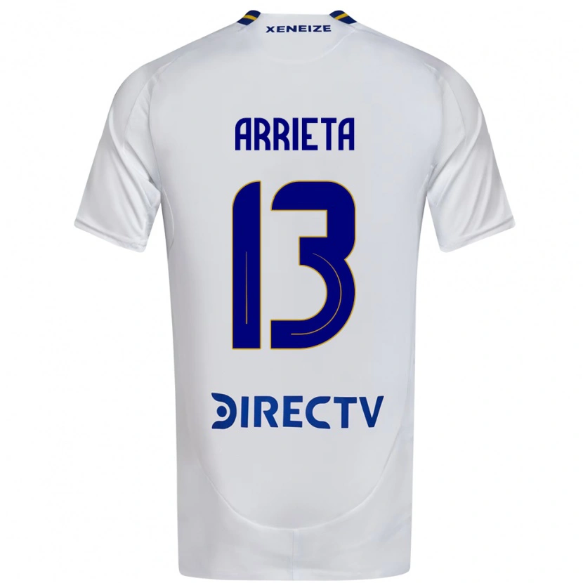 Danxen Barn Thomas Arrieta #13 Vit Blå Bortatröja Matchtröjor 2025/26 Tröjor T-Tröja