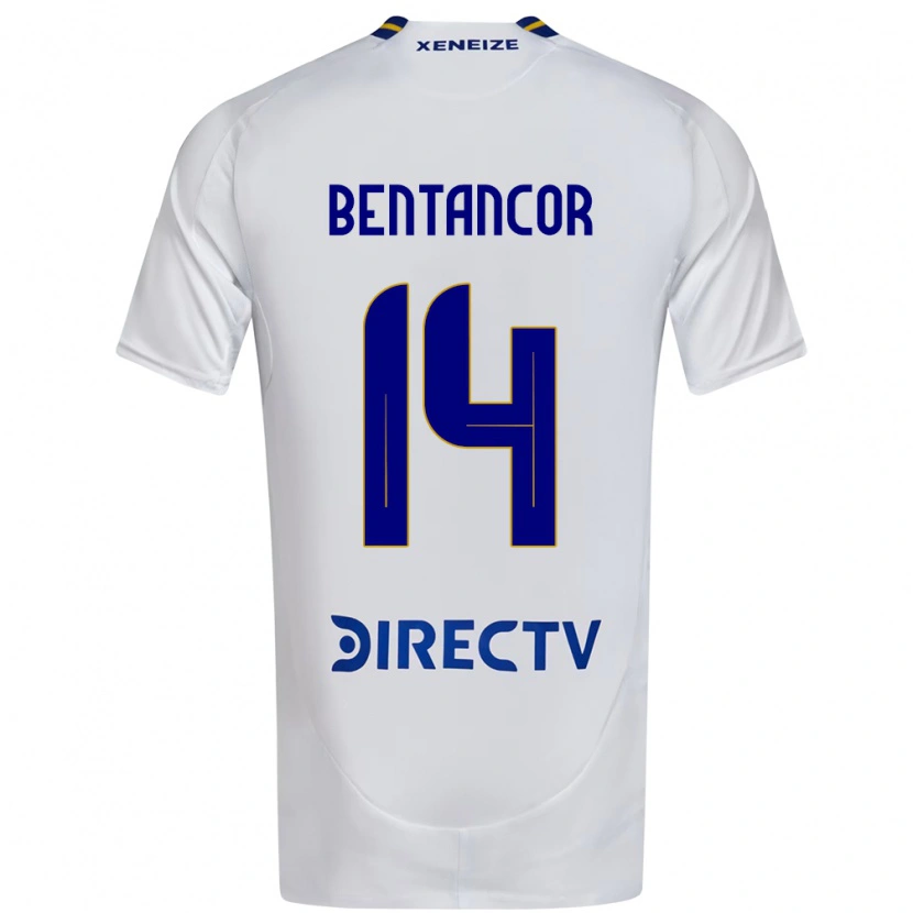 Danxen Barn Thomás Bentancor #14 Vit Blå Bortatröja Matchtröjor 2025/26 Tröjor T-Tröja