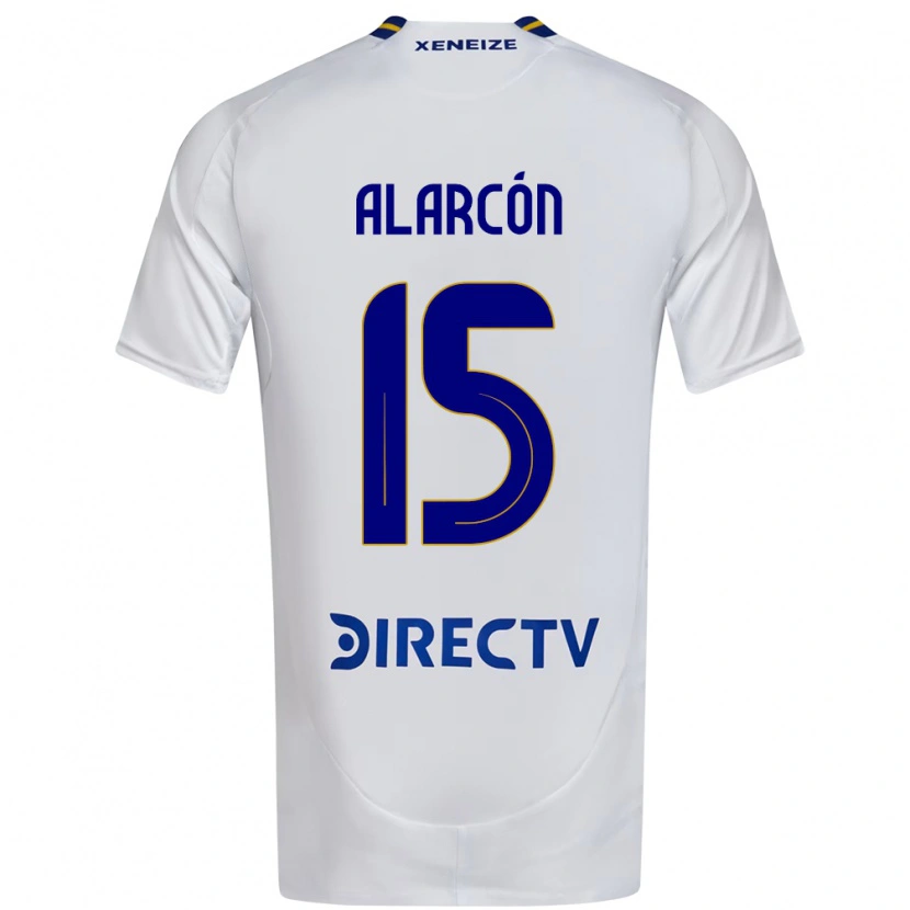 Danxen Barn Williams Alarcón #15 Vit Blå Bortatröja Matchtröjor 2025/26 Tröjor T-Tröja