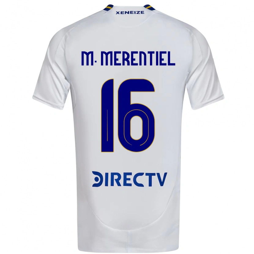 Danxen Barn Miguel Merentiel #16 Vit Blå Bortatröja Matchtröjor 2025/26 Tröjor T-Tröja