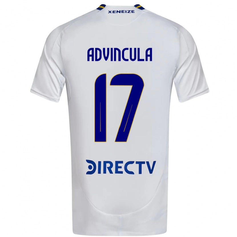 Danxen Barn Luis Advíncula #17 Vit Blå Bortatröja Matchtröjor 2025/26 Tröjor T-Tröja