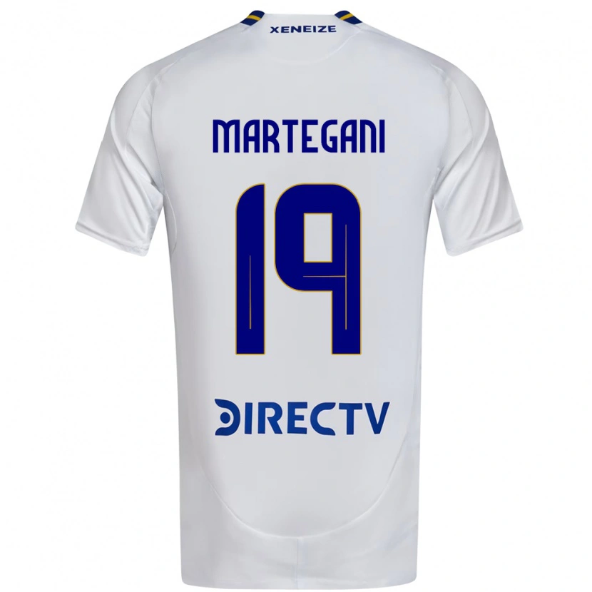 Danxen Barn Agustín Martegani #19 Vit Blå Bortatröja Matchtröjor 2025/26 Tröjor T-Tröja