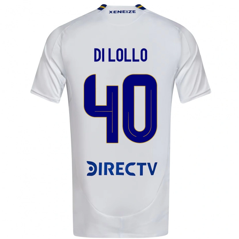Danxen Barn Lautaro Di Lollo #40 Vit Blå Bortatröja Matchtröjor 2025/26 Tröjor T-Tröja