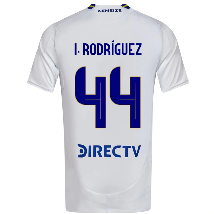 Danxen Barn Ignacio Rodríguez #44 Vit Blå Bortatröja Matchtröjor 2025/26 Tröjor T-Tröja