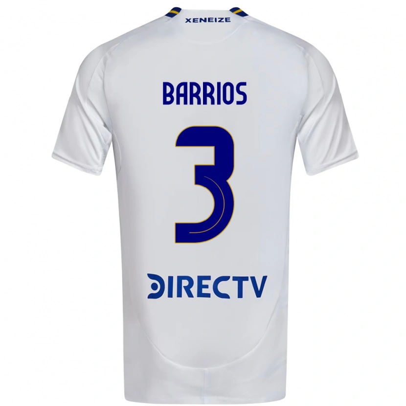 Danxen Barn Gabriela Barrios #3 Vit Blå Bortatröja Matchtröjor 2025/26 Tröjor T-Tröja