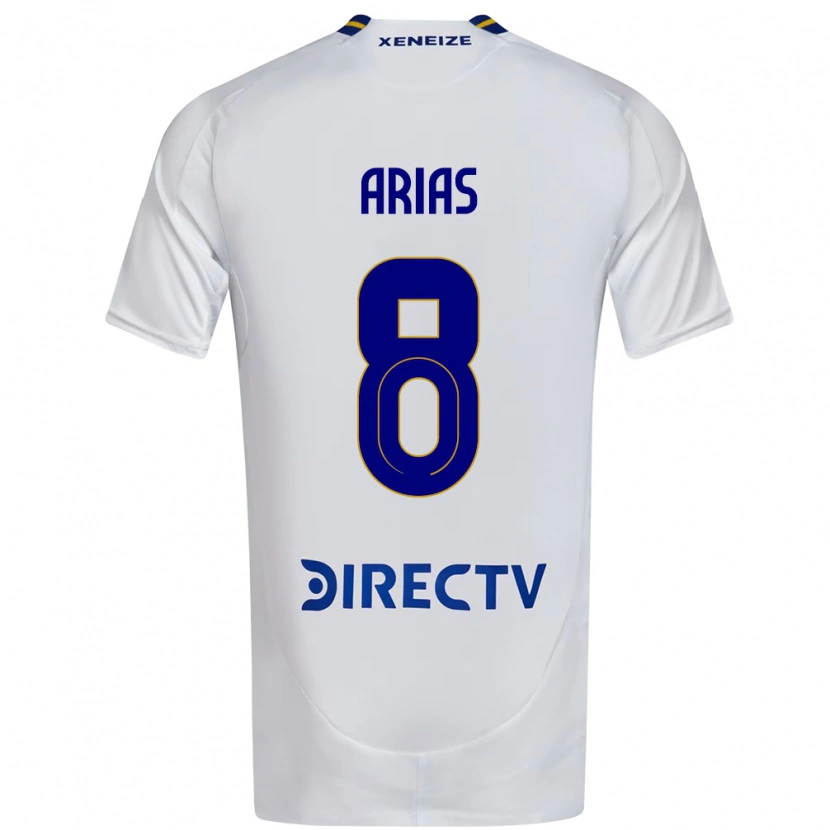Danxen Barn Agustina Arias #8 Vit Blå Bortatröja Matchtröjor 2025/26 Tröjor T-Tröja