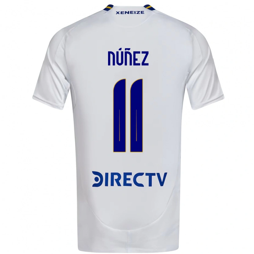 Danxen Barn Kishi Núñez #11 Vit Blå Bortatröja Matchtröjor 2025/26 Tröjor T-Tröja