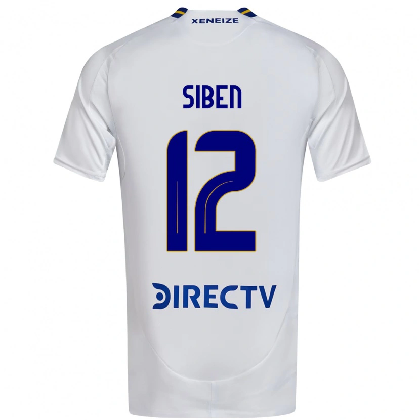 Danxen Barn Priscila Siben #12 Vit Blå Bortatröja Matchtröjor 2025/26 Tröjor T-Tröja